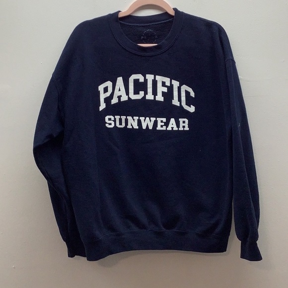 Pacifica Sunwear Size Large Blue Sweatshirt. Preloved - Picture 6 of 6